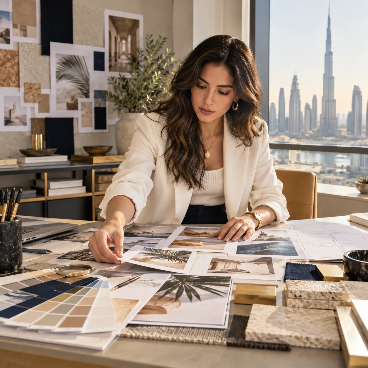Creative director developing a visual campaign concept